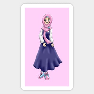 ANIME HIJAB GIRL SCHOOL UNIFORM Magnet